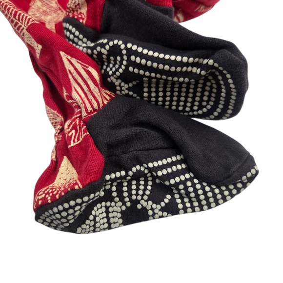 Burts Bees Baby Christmas One Piece Sleeper Red White Size 18 Months - Picture 5 of 9